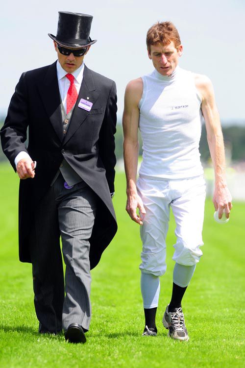 Johnny Murtagh pictured with Aidan O'Brien at Royal Ascot in 2010 