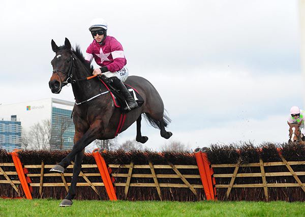 Apple's Jade and Jack Kennedy on the way to another Grade 1 win at Leopardstown
