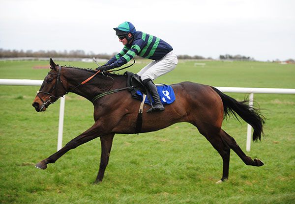 Dewcup and Michael Stenson pictured on their way to victory at Thurles on Saturday