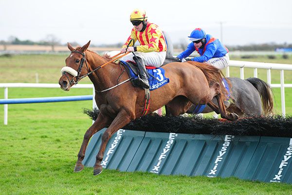 Royal Kahala and Kevin Sexton (left) winning over hurdles at Fairyhouse earlier this month