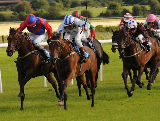 Fingal Rock (right) and Oliver Casey win for trainer Peter Casey beating Lady Songbird and Tovaria 