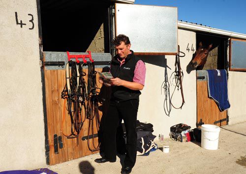 Paul Nolan in the racecourse stables at Wexford on a previous occasion