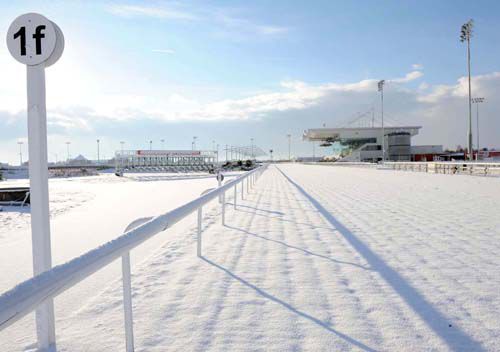 Snow has caused Kempton to be called off