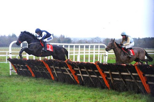 Final Approach (Ruby Walsh) jumps the last for an easy win