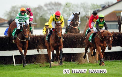 China Goes Green (centre) on his way to victory at Navan