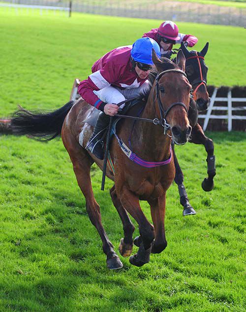 Valseur Lido and Davy Russell in front in Fairyhouse 