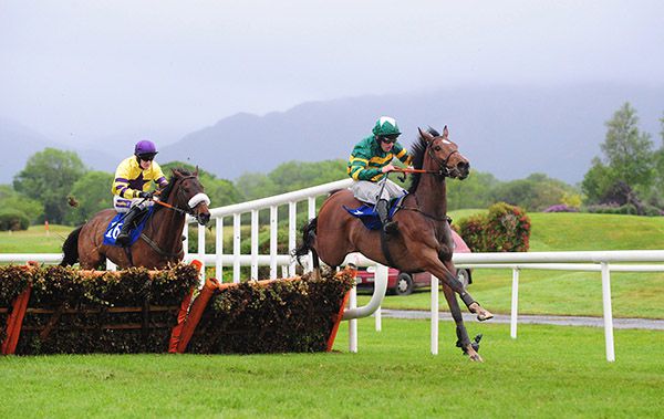 Mon Lino and Jody McGarvey clear the last