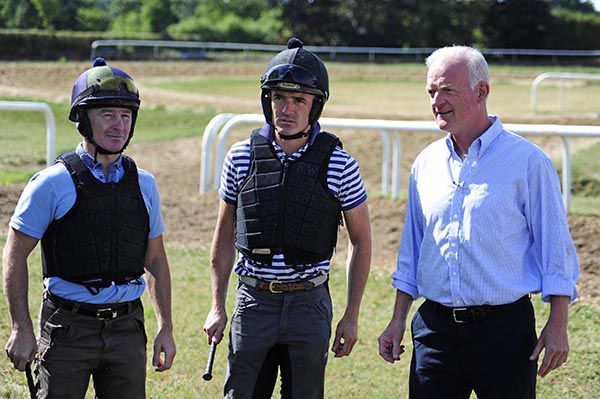 Ruby Walsh (centre) knows how strong a team Willie Mullins is sending to Cheltenham