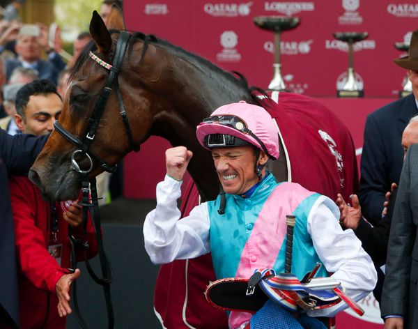 A delighted Frankie Dettori with Enable after their 2018 victory in the race