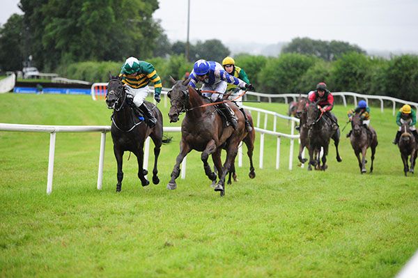 Just A Normal Day (nearside) wins the Kilbeggan feature under Conor Orr