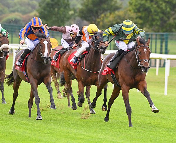 Drombeg Banner and Niall McCullagh win from Orinoco River (left) 