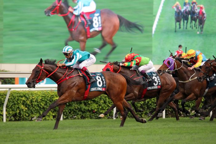 ROMANTIC WARRIOR trained by Danny Shum and ridden by Karis Teetan wins the G1 FWD QEII Cup