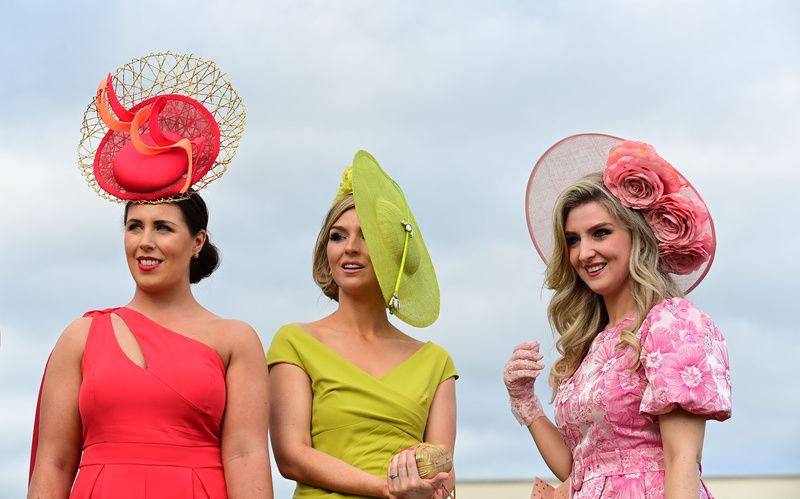 KILBEGGAN 8 July 2022 Racegoers enjoying the racing at the County Westmeath venue with L R Ann Reynolds from Sonna Olive Connaughton from Rathdown and
