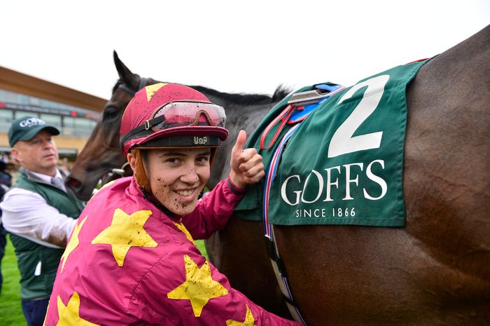 Dylan Browne McMonagle after winning the Group One National Stakes at the Curragh