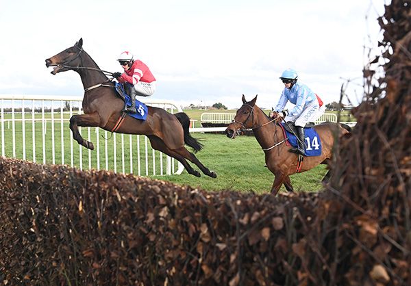 Glengouly and Paul Townend produce a spectacular leap 