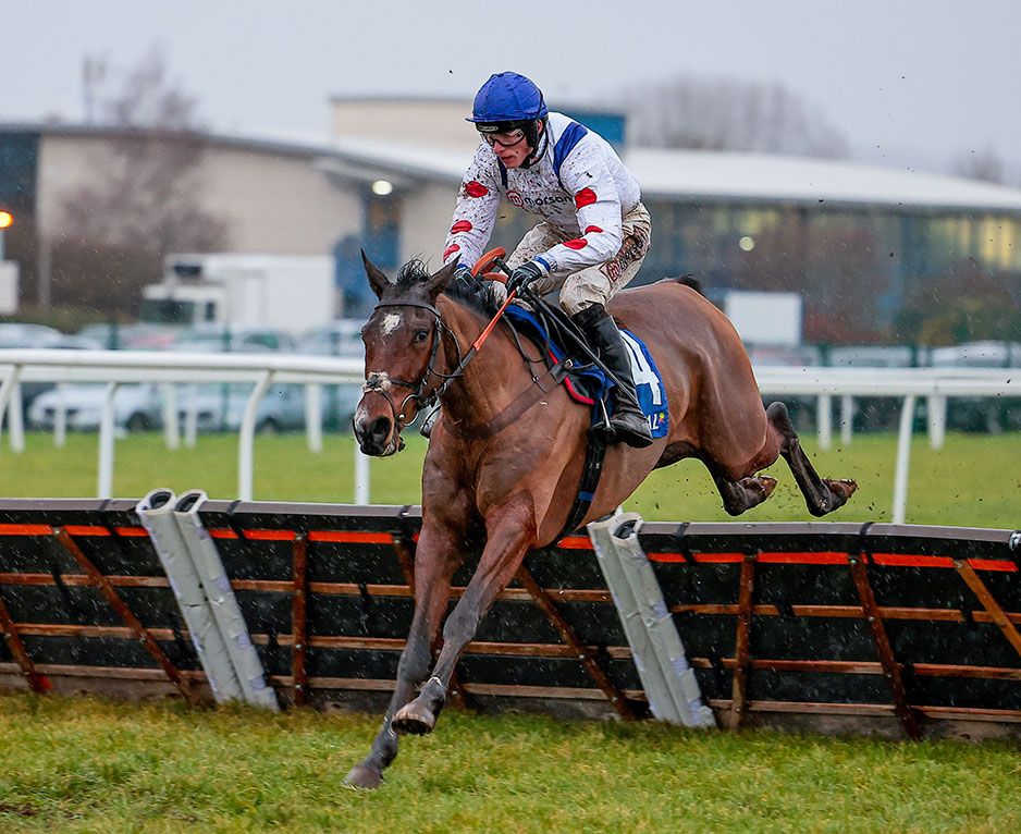 Hermes Allen and Harry Cobden winning the Challow Hurdle