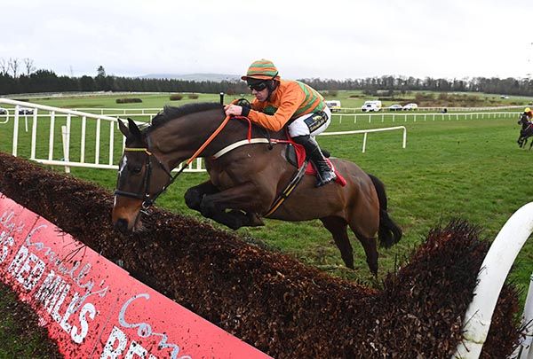 Ferns Lock and Barry O Neill win the INHSC Tetratema Cup Hunters Steeplechase 