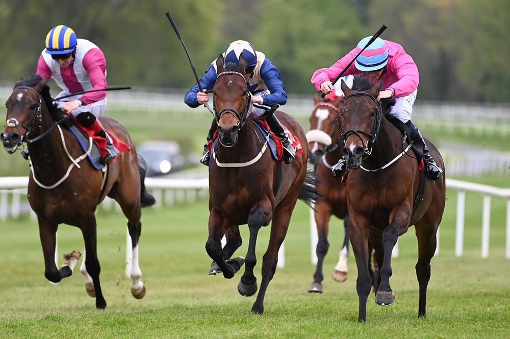 Save Your Love and Ben Coen (right) win for trainer Johnny Murtagh 