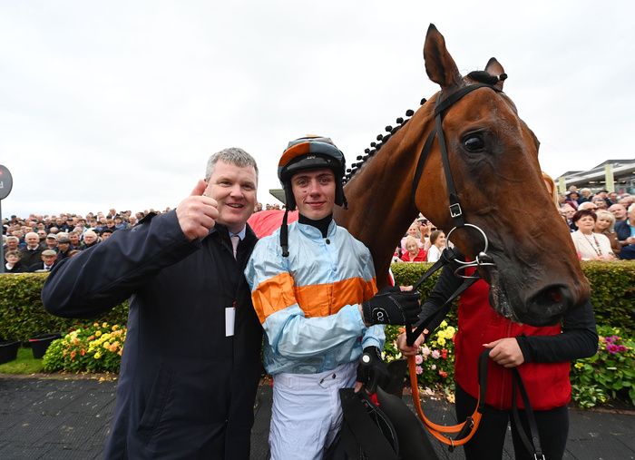 Gordon Elliott and Danny Gilligan pictured with Ash Tree Meadow