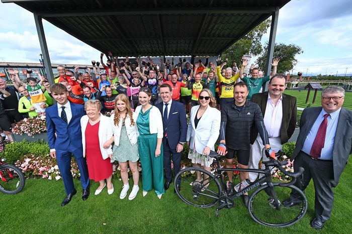 Cyclists arrive on course ahead of The Pat Smullen Cancer Trials Ireland Charity Race 2023