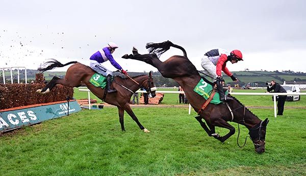 Saint Sam & Paul Townend come to grief at the last with Visionarian in behind