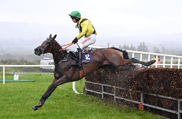 Hope Des Blins clears the last under Danny Mullins