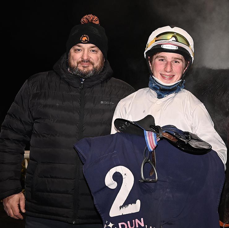 Trainer John McConnell with son Cillian McConnell