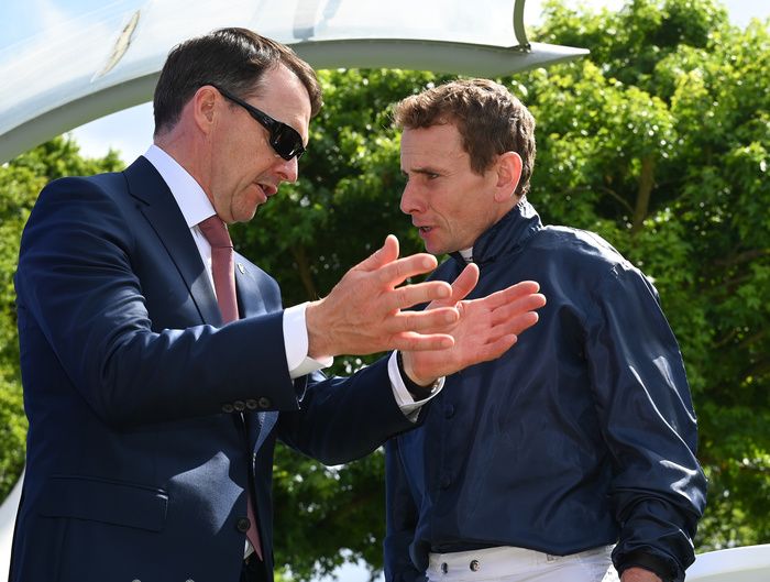 Aidan O'Brien with Ryan Moore