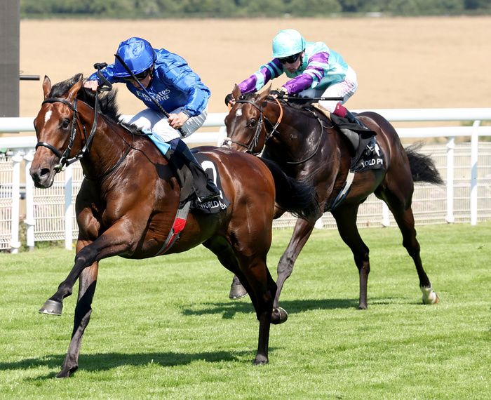 Aomori City and William Buick winning at Goodwood in July