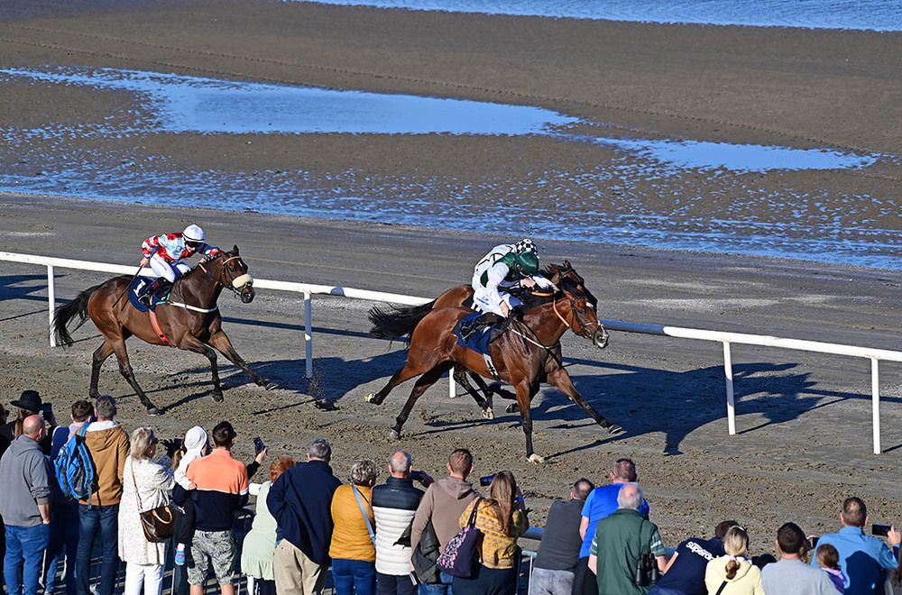 Cherry Pink leads home her rivals under Adam Caffrey