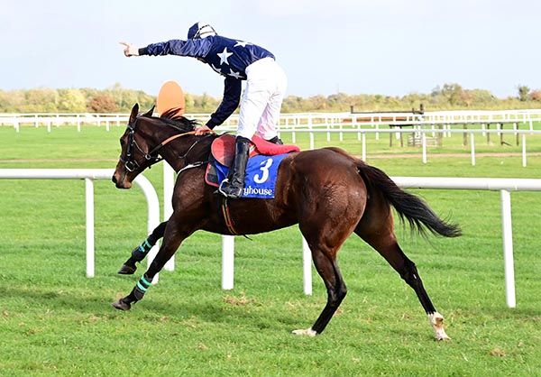 Harry Sexton celebrates after winning on Katherine