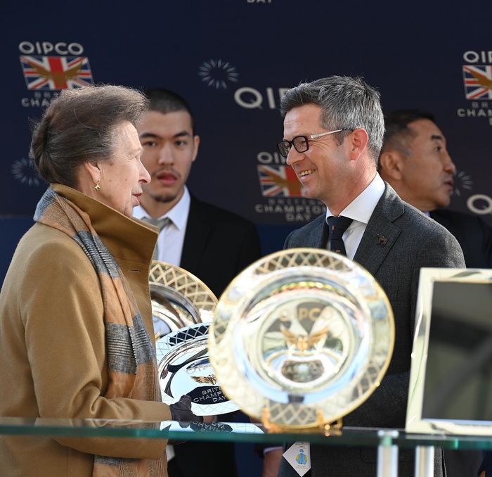 Roger Varian (right) trainer of Tyrrhenian Sea