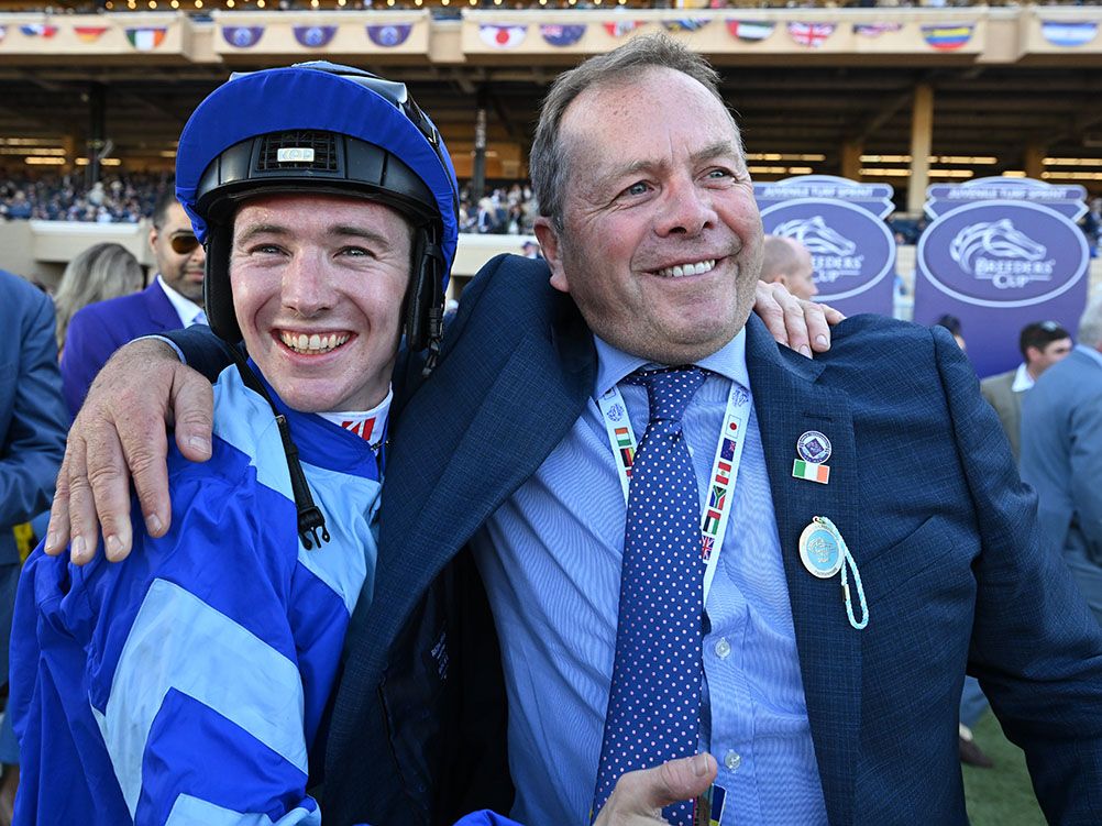 Colin Keane and Ger Lyons pictured after their famous success 