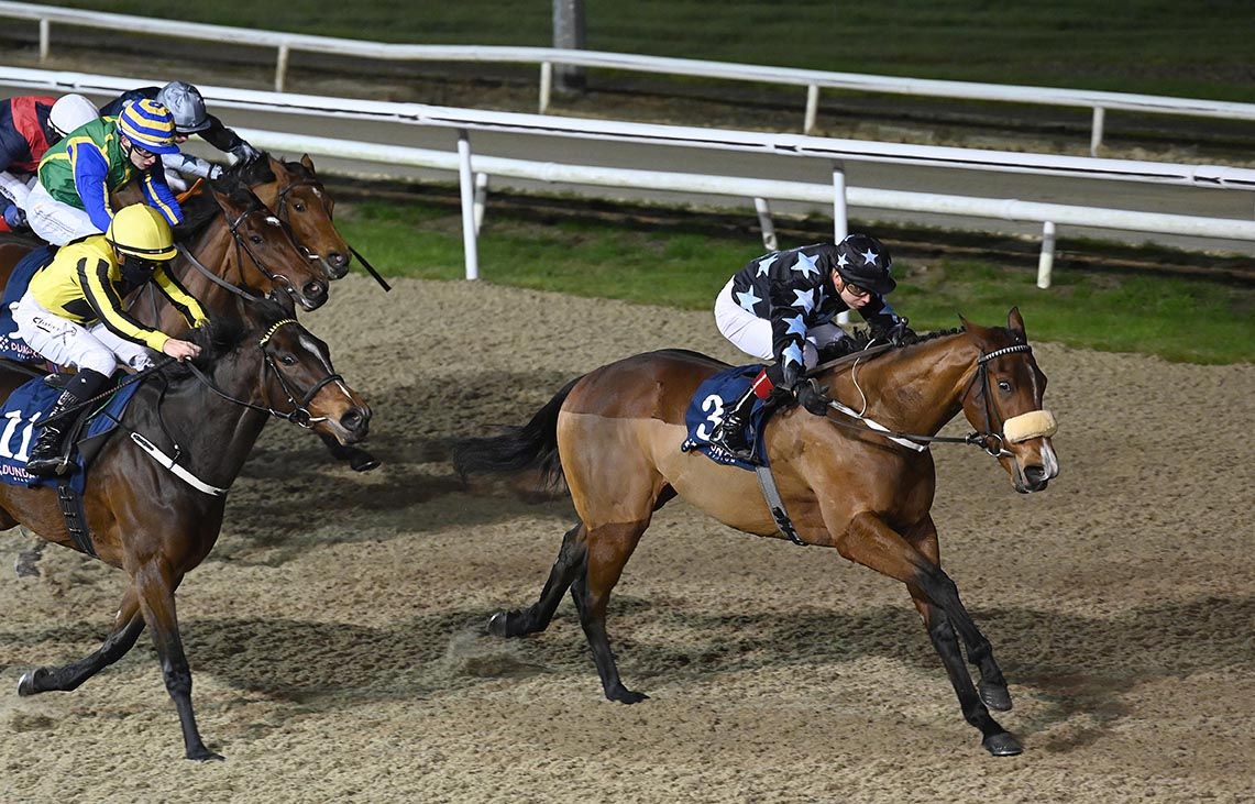 Empress Artemis approaches the winning post