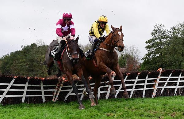 Brighterdaysahead, left, wins a battle with State Man