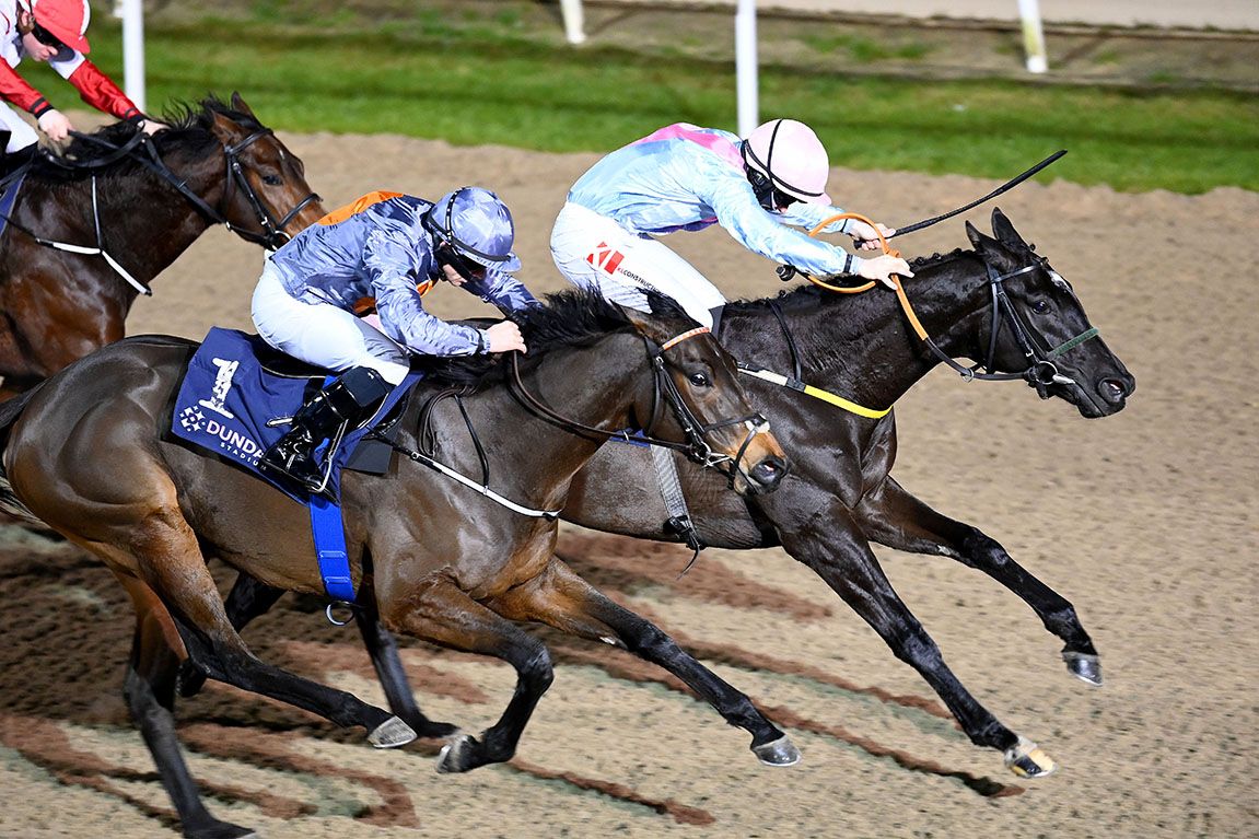 Your Call and Colin Keane (far side) beat Powerful Lady 