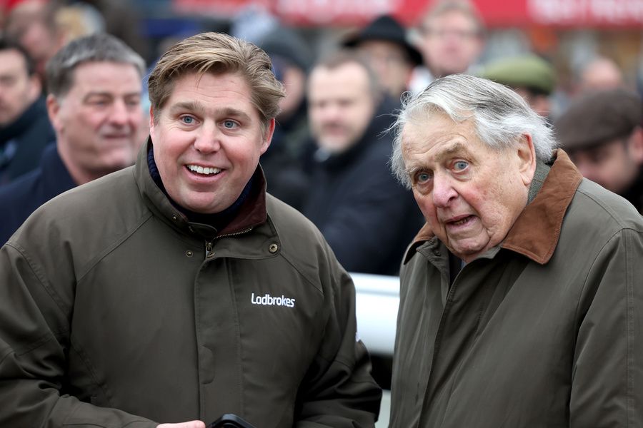 Dan Skelton with the late John Hales