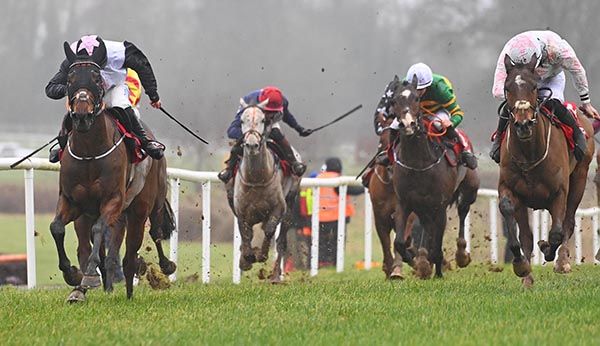 Bridie's Beau (right) and Kieren Buckley 